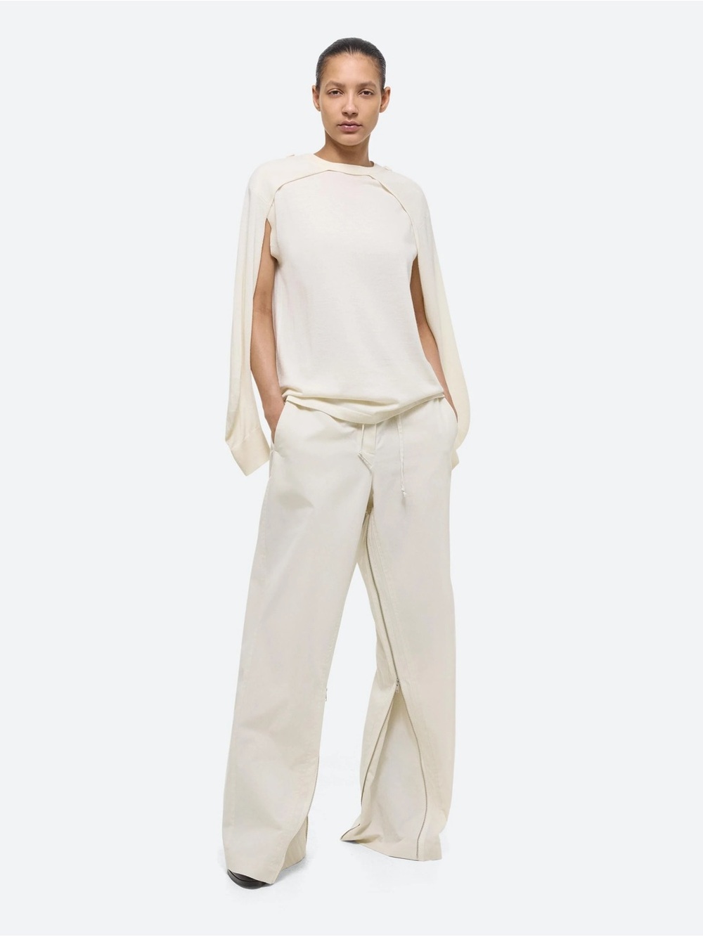 NWT $395 Helmut Lang Two-Piece Shrug Sweater Set